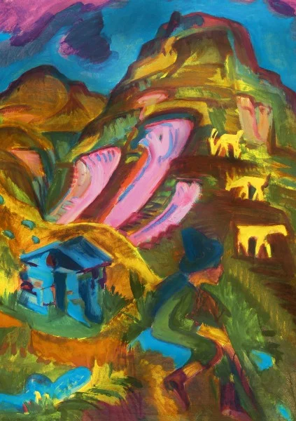 Ernst Ludwig Kirchner, Berghirte im Herbst, 1921, Öl auf Leinwand, Courtesy Galerie Henze & Ketterer, Wichtrach/Bern © Foto: Galerie Henze & Ketterer, Wichtrach/Bern